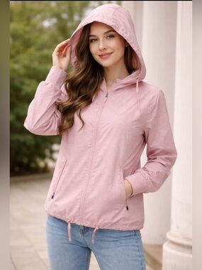 Active Windbreaker Jacket XL White
Mesh Lined Thumbholes NWOT